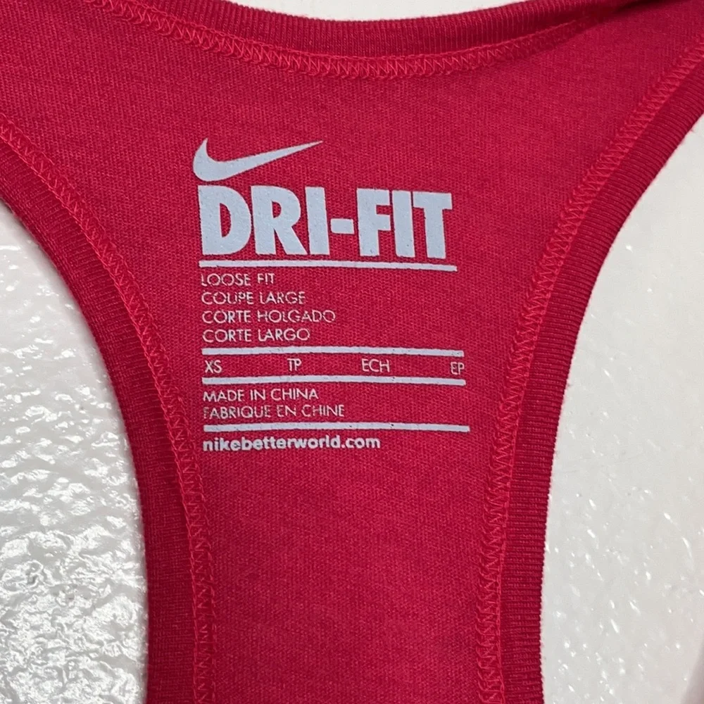 Nike Dri Fit Loose Fit Athletic Tank Top sz XS Pink/Purple‎ 